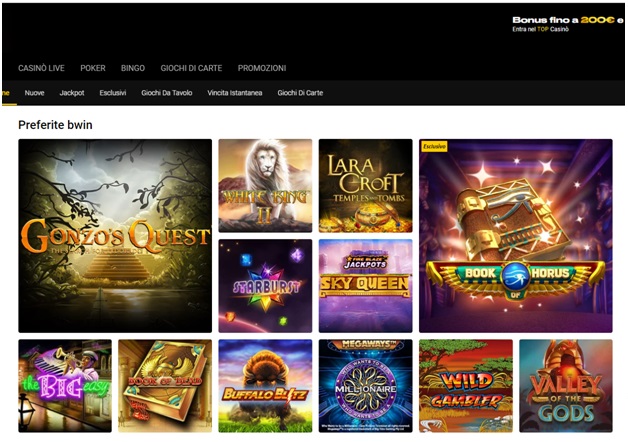 Bwin Casino Games per giocare