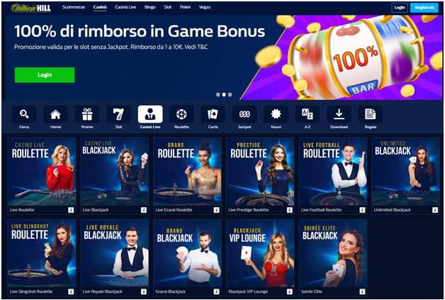 Giochi di William Hill Casino