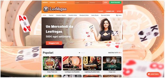 Leo Vegas Chambre Separee e Game Show Per Giocare e Vincere