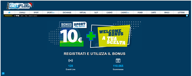 bonus senza deposito betflag