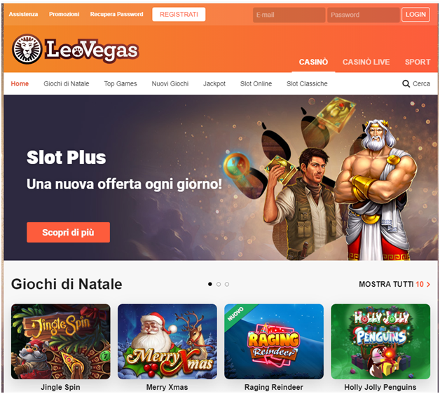 bonus senza leo vegas