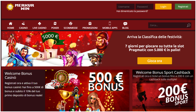 bonus senza deposito merkur win