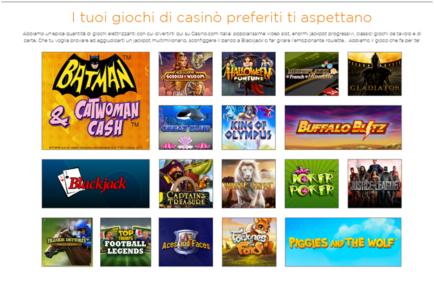 casino.com- Giochi da divertire