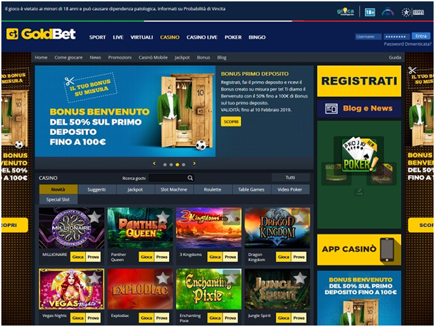 Goldbet casino Italia