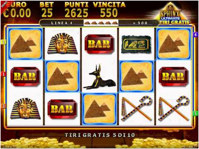 slot machine gratis da bar sphinx gioco